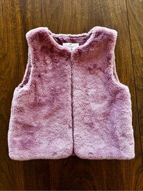 Plush faux fur vest